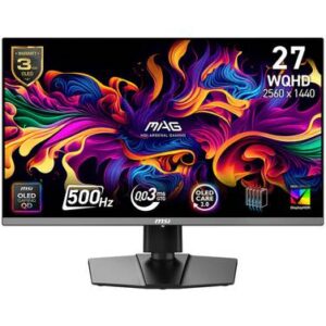 MSI MAG 272QP QD-OLED X50 26.5inch 500Hz QHD QD-OLED Gaming Monitor