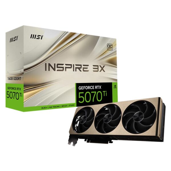 MSI GeForce RTX 5070 Ti 16G INSPIRE 3X OC 16GB