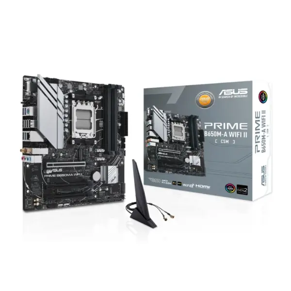 ASUS PRIME B650M-A WIFI II CSM AM5 mATX Motherboard