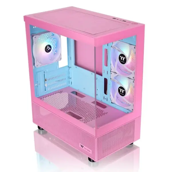 Thermaltake View 170 ARGB Tempered Glass Micro-ATX Case – Bubble Pink