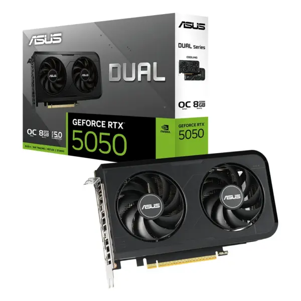 ASUS GeForce RTX 5050 Dual 8GB GDDR6 OC Edition Video Card