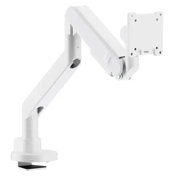 Infinity Single Monitor Ergonomic & Style Heavy-Duty Gas Spring Single Monitor Arm 24″-57″ – White