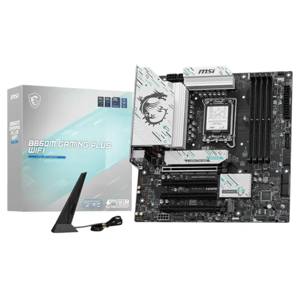 MSI B860M GAMING PLUS WIFI LGA 1851 Micro-ATX Motherboard