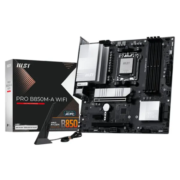MSI PRO B850M-A WIFI AM5 Micro-ATX Motherboard