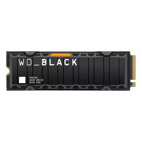 WD Black SN850X 2TB PCIe 4.0 NVMe M.2 2280 SSD with Heatsink – WDS200T2XHE