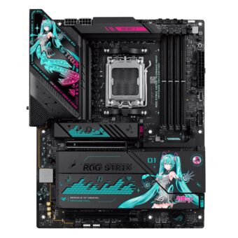 ASUS ROG Strix X870E-H Gaming WiFi7 AM5 ATX Desktop Motherboard – Hatsune Miku Edition