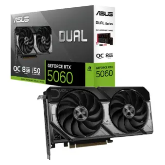 ASUS GeForce RTX 5060 Dual 8GB GDDR7 OC Edition Video Card