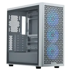 Cooler Master Elite 502 Tempered Glass ATX Case – White
