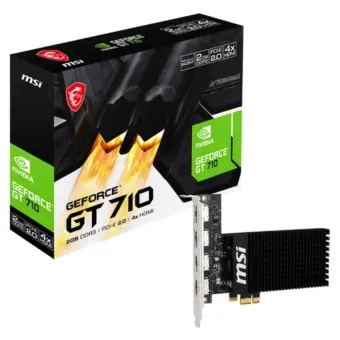 MSI GeForce GT 710 2GB Video Card – 4x HDMI