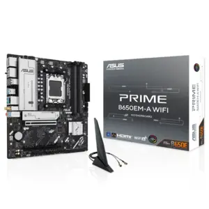 ASUS PRIME B650EM-A WIFI AM5 Micro-ATX Motherboard