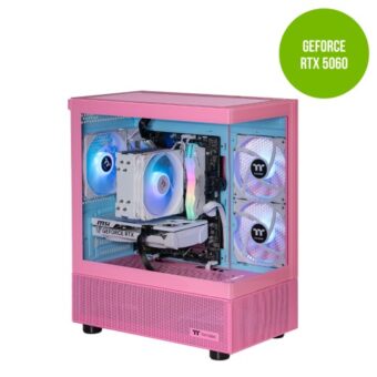 Thermaltake Gaming System Horizon Elite – Intel 14400F / RTX 5060/ B760 WIFI/ 32GB RAM/ View 170 Bubble Pink