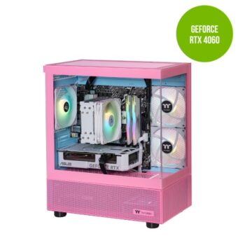 Thermaltake Gaming System Horizon Prime – AMD 5600 / RTX 4060/ B650 WIFI/ 16GB RAM/ View 170 Bubble Pink