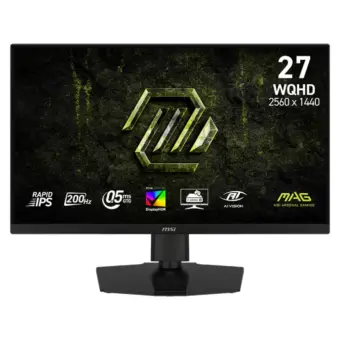 MSI MAG 274QPF E20 27″ 200Hz WQHD 0.5ms HDR400 Adaptive Sync Rapid IPS Gaming Monitor – Black