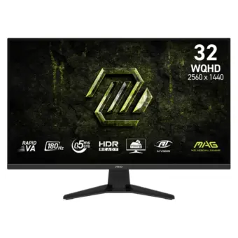 MSI MAG 325QF E18V 32″ WQHD Rapid VA 180Hz Adaptive-Sync Gaming Monitor