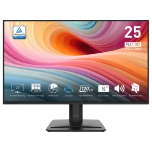 MSI PRO MP251 E2 24.5″ 120Hz Full HD 1ms Adaptive Sync IPS Monitor w/ Speakers