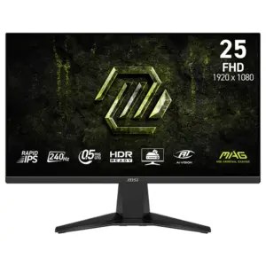 MSI MAG 255F X24 24.5″ 240Hz FHD 0.5ms Rapid IPS Gaming Monitor