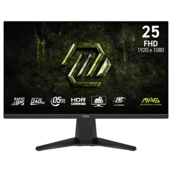 MSI MAG 255F X24 24.5″ 240Hz FHD 0.5ms Rapid IPS Gaming Monitor