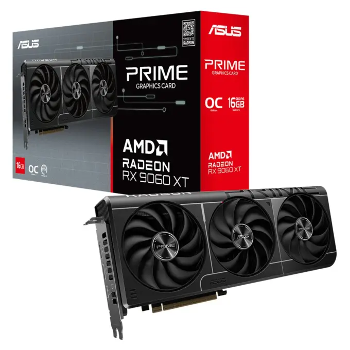 ASUS Prime Radeon RX 9060 XT 16GB OC Video Card