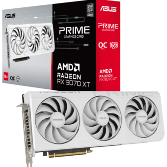 ASUS Prime Radeon RX 9070 XT White OC Edition, 16GB