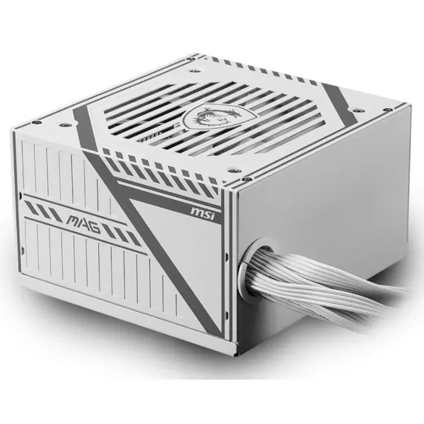 MSI MAG A650BNL 650w 80+ Bronze Non Modular Power Supply – White