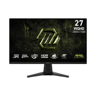 MSI MAG 275QF E20 27″ 200Hz WQHD 0.5ms HDR FreeSync Rapid IPS Gaming Monitor