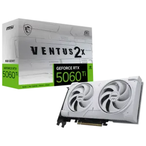 MSI GeForce RTX 5060 Ti 8G VENTUS 2X OC WHITE PLUS Gaming Graphics Card